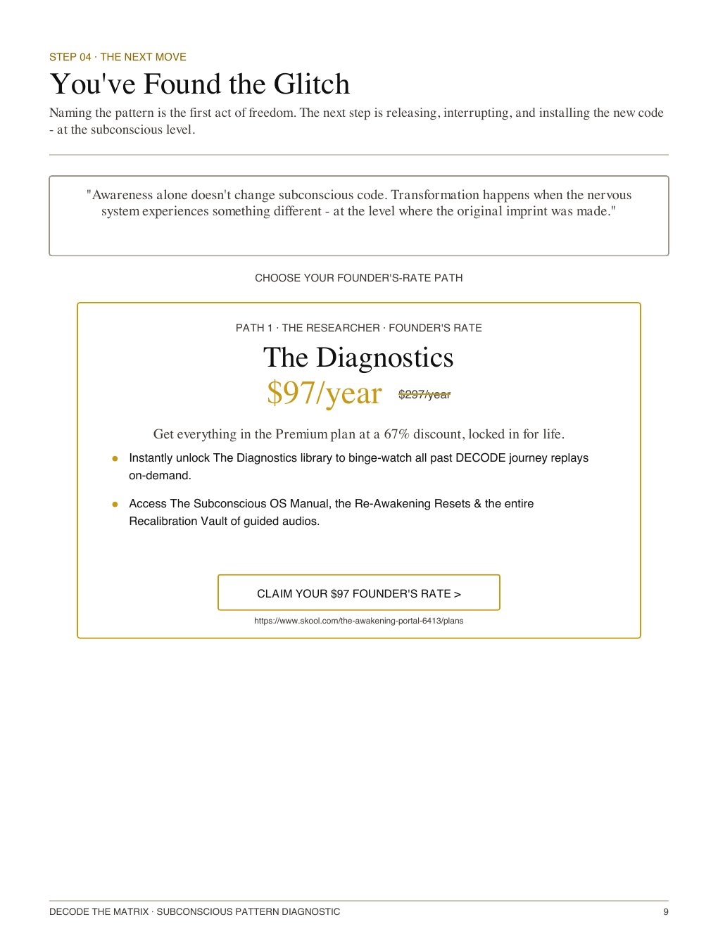 Decode the Matrix workbook, page 9